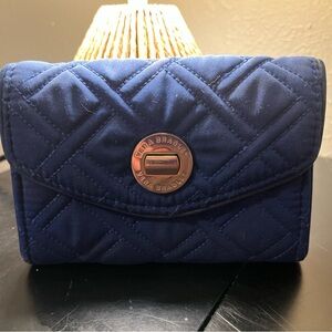 Vera Bradley Navy Quilted Clutch